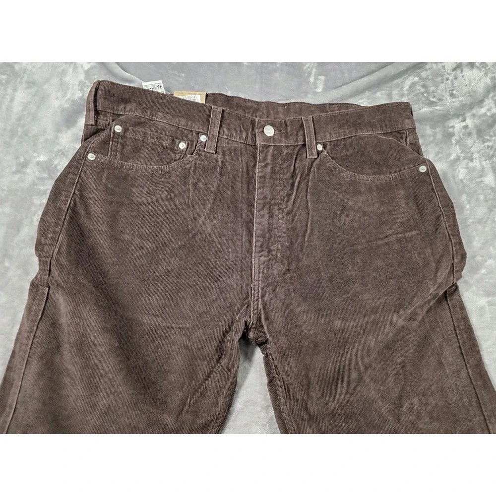 NWT Levi's 505‎ Men 38x30 Jeans Regular Stretch Fit Brown Corduroy Pants